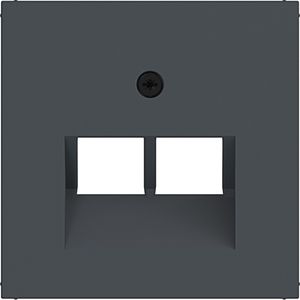 Centraalpl datacontactdoos 2-voudig schuine uitgang A.x/C.x