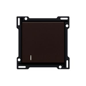 Afwerkingsset lens enkelvoudige schakelaar/knop d.brown