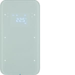 Tastsensor KNX-touch met therm. 2-v berker R.1 glas polarwit