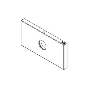 Rozet v. bidet 120x60x9mm chr