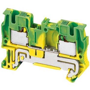 Aardingsklemmenblok 4mm² Enkel Push-in Groen/geel VVE=50