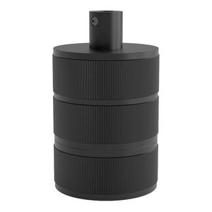 Lamphouder E27 Alu Satin zwart 48x63mm