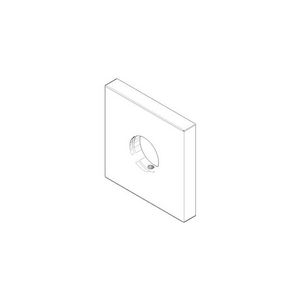 Rozet 60x60x9x24mm Champagne (22kt Goud)