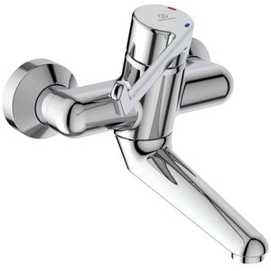 Ceraplus wandmengkraan sprong 150mm chroom hendel 180mm incl. s-koppeling