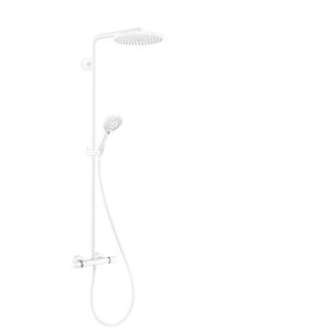 Showerpipe 240 Raindance S Powderrain 1 straalsoort 27633700 mat wit