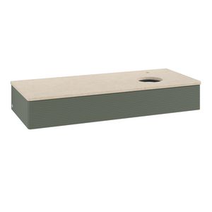 Wastafelonderkast Antao 1200x190x500mm L.Green Matt Lacquer K12153HL