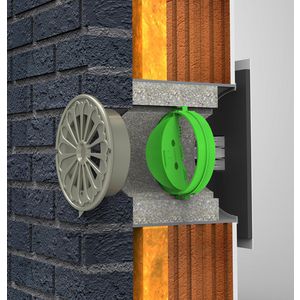 Muurrooster Silenzio Retro ZR zonder buitenrooster