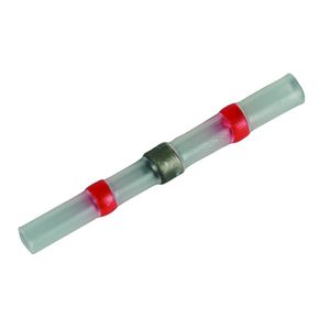 Zak a 100st. Krimpverbinder soldeer 0,5-1,0mm2 transp. rood