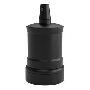 Lamphouder E27 Alu Satin zwart 47x72mm