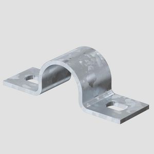 Bevestigingsklem met twee voetjes 20mm staal verzinkt VVE=50