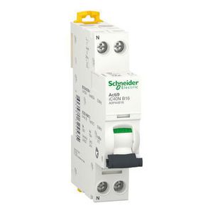 Installatieautomaat 1-polig + Nul 16A B-Karakteristiek 60 Acti9 iC40N