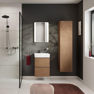 Badmeubelkast Xilesa E hoge kast 400/350 RE. Cashmere Oak