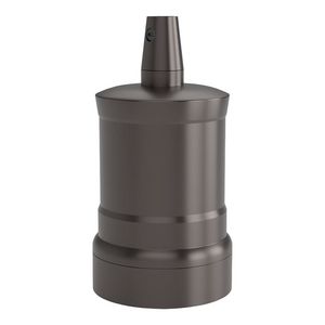 Lamphouder E27 Alu Satin Pearl zwart 47x72mm