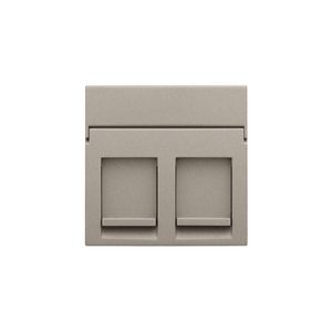 Centraalplaat data 2x RJ claystone textured