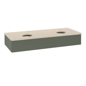 Wastafelonderkast Antao 1200x190x500mm L.Green Matt Lacquer K13053HL