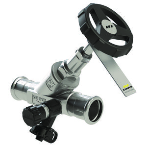 Stopkraan van rvs zonder aftapper MAPRESS DN50