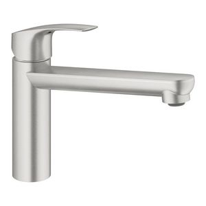 Eurosmart keukenmengkraan medium uitloop sprong 222mm 1-hendel supersteel (rvs look) (prof)