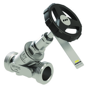 Stopkraan van rvs zonder aftapper bt DN15