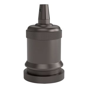 Lamphouder E27 Alu Satin Pearl zwart 50x71mm
