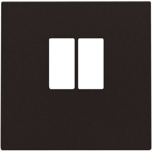 Afwerkingsset enkelvoudige luidsprekeraansl. dark brown