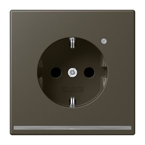 Wandcontactdoos R/A met LED l.sensor S+ LC32140
