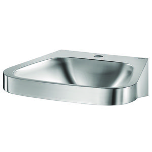 Wastafel kraangat Ø35 midden z. overl RVS 304 mat