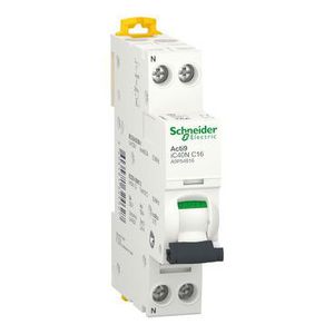 Installatieautomaat 1-polig + Nul 16A C-Karakteristiek 60 Acti9 iC40N