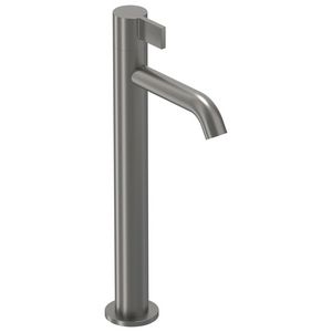 Fonteinkraan PACT staand L-size sprong 115mm highriser geborsteld metal black PVD
