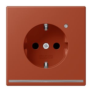 Wandcontactdoos R/A met LED l.sensor S+ LC32110