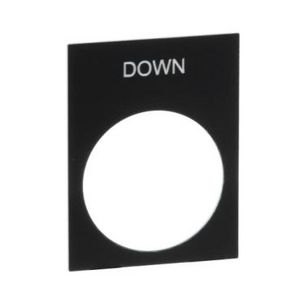 Schild 30x40mm etiket 8x27mm Zwart/wit XB4/XB5 VVE=10