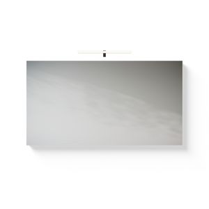 B-Line spiegel 600x650mm alu kader m. schakelaar v. optionele verlichting+spiegelverwarming