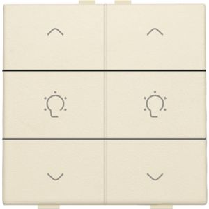 Dubbele dimbediening Home Control cream