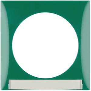 Afdekraam 1-v met tekstveld berker Integro flow zwart glans