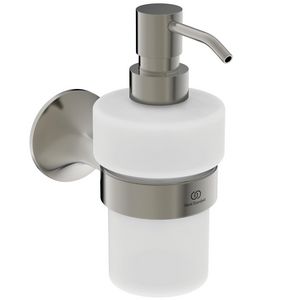 Zeep dispenser 75x160x164mm silver storm (rvs-look) La Dolce Vita