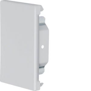 Eindplaat staal voor goot BRS 65x100mm lichtgrijs