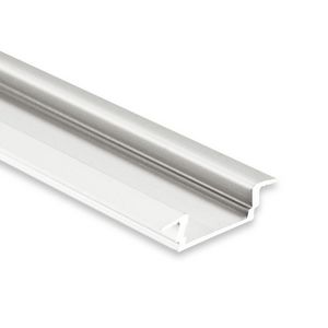 LED profiel PL8 L=2mtr. plat/vleugel LED strips max. 12mm
