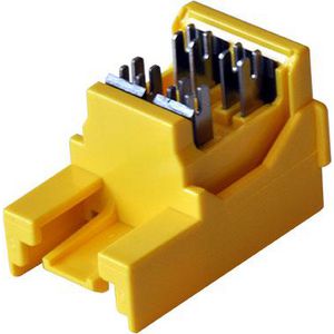 Easytool crimping/cutting insert yellow