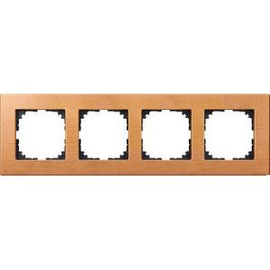 Afdekframe Merten M-Elegance hout 4 stellen beuk