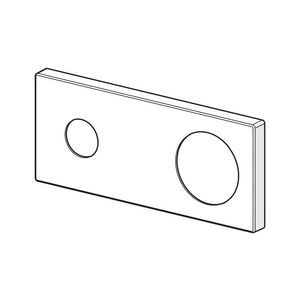 Rozet chroom 175x 75mm 59913866