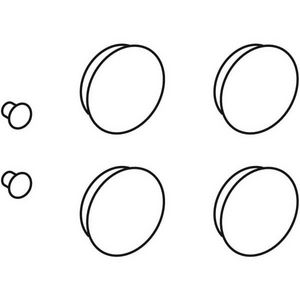 Set compensatiebuffers voor wc-deksel 598125000