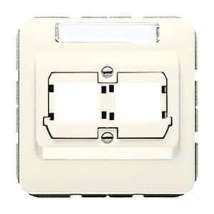 Afdekking wit voor mod.jack 2-voudig CD500