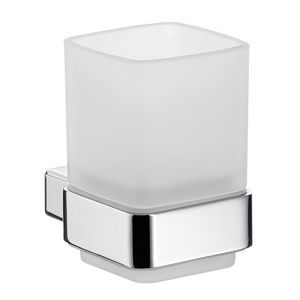 Loft glashouder drinkglas kristalglas gesatineerd emco-steel