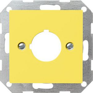 Afdekking draagring drukcontact  Ø22,5mm System 55 geel