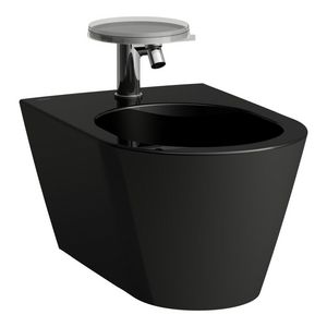 Wandbidet 1 kr.gat m.gesl.zijden glossy black H8303310203021