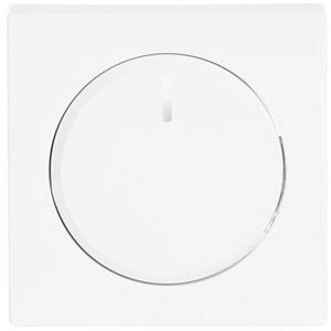 Centraalplaat + knop v draaidimmer s-studiowit (6540-84-102)