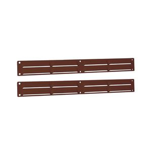 Ventilatieset 370x40mm bruin