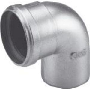 Rookgasbocht 90° Alu-Fix dikw. AL 180mm VVE=3