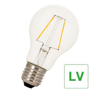 LED-lamp A60 FIL E27 12V-24V AC/DC 1W 130lm 14W 827 helder