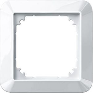 1-M frame 1-gang polar Wit glossy