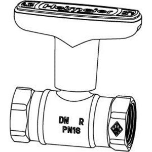 Kogelafsluiter Globe D DN50 Rp 2"bn.